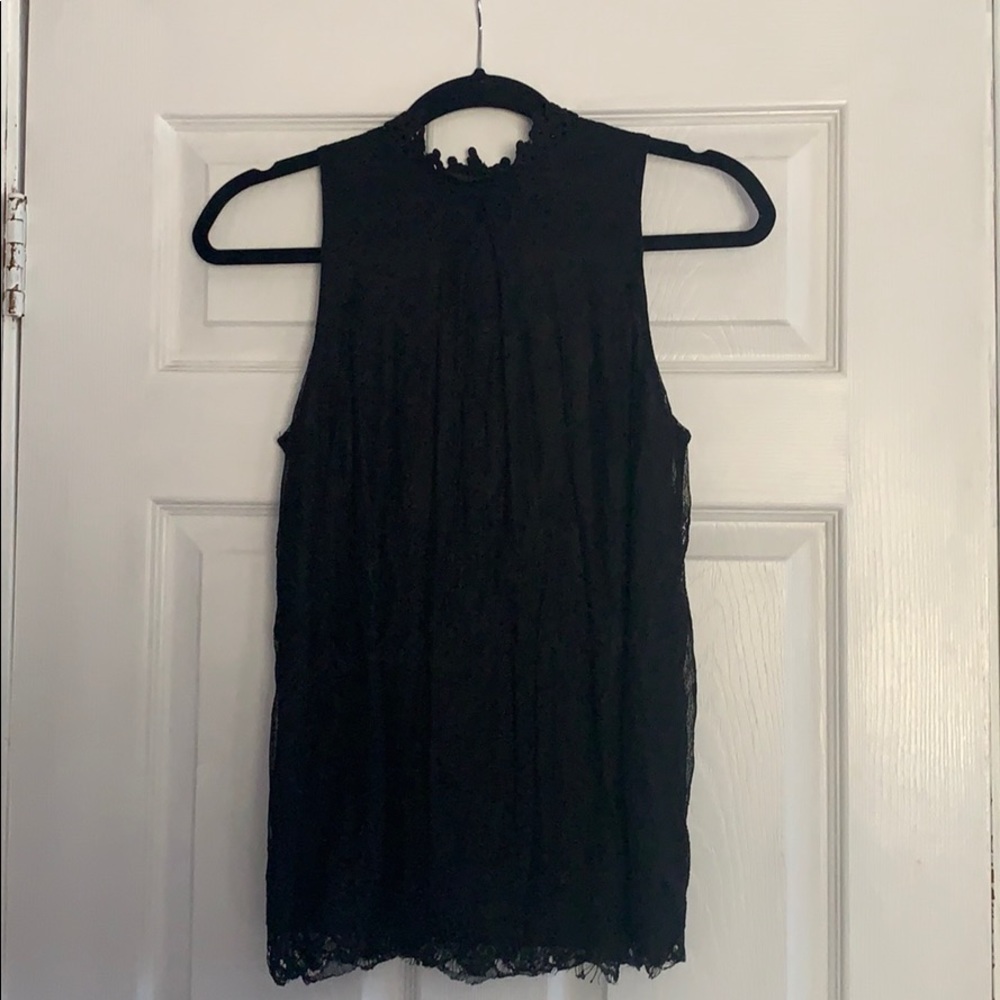 IZ Byer Sleeveless Lace Blouse